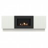 Тумба с биокамином Firelight BFP/P-1400L белый+набор керамических дров сосна